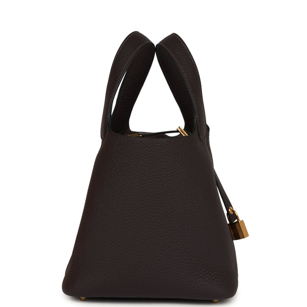 Hermes Picotin Lock 18 Macassar Clemence Gold Hardware