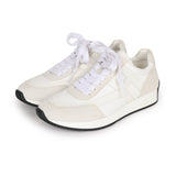 Hermes Boomerang Sneakers White/Gris Perle Epsom/Suede/Canvas 38