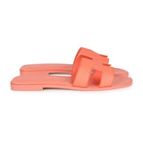 Hermes Oran Sandals Orange Joey Epsom 39.5 EU