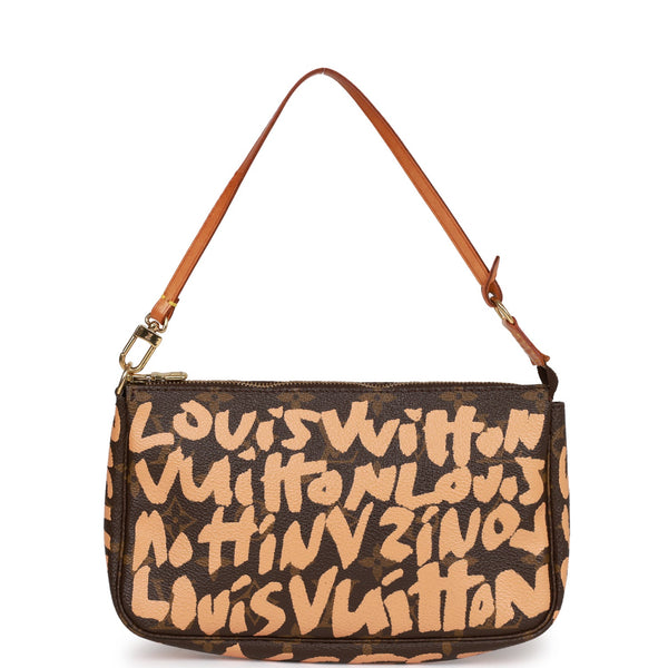 Vintage 2000s LOUIS VUITTON LV Graffiti Stephen Sprouse Leather Pochette  Pocket Bag Clutch Pouch Top Handle Purse Shoulder Handbag -  Norway