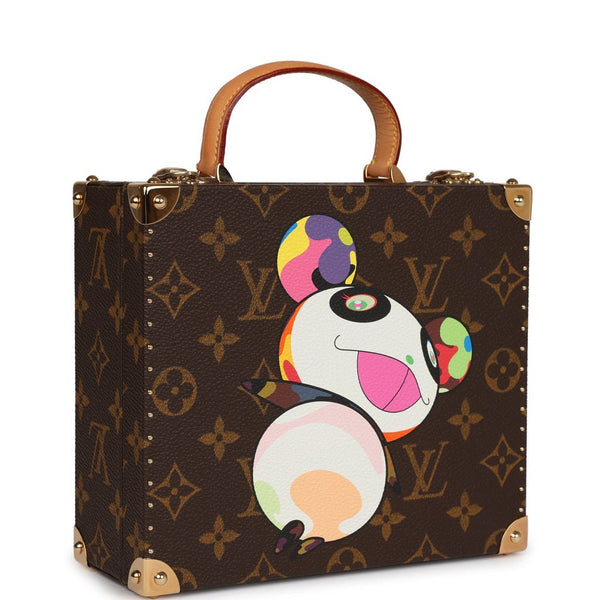 き*む様 Louis Vuitton ダッフルバッグ ブラウン Vintage Louis Vuitton x Takashi Murakami Panda Jewelry Trunk Brown Mon