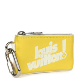 Louis Vuitton X Virgil Abloh Everyday Key Pouch Yellow Leather Silver Hardware