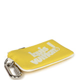 Louis Vuitton X Virgil Abloh Everyday Key Pouch Yellow Leather Silver Hardware