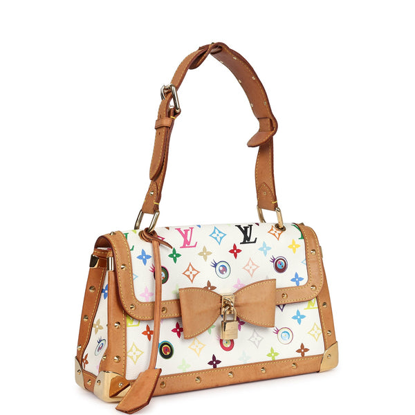 つかさページ LOUIS VUITTON EYES Vintage Louis Vuitton x Takashi Murakami Eye Need You Bag White Multic