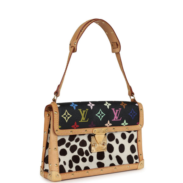 Vintage Louis Vuitton X Murakami Dalmatian Pochette Black Multicolor G