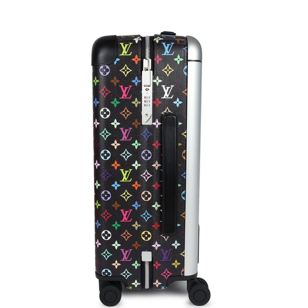 Louis Vuitton X Takashi Murakami Horizon 55 Rolling Suitcase Black Mul