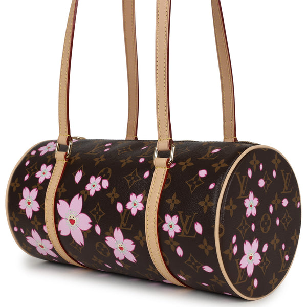LOUIS VUITTON ケース ブラウン/ピンク Louis Vuitton X Takashi Murakami Cherry Blossom Papillon Brown and Pin