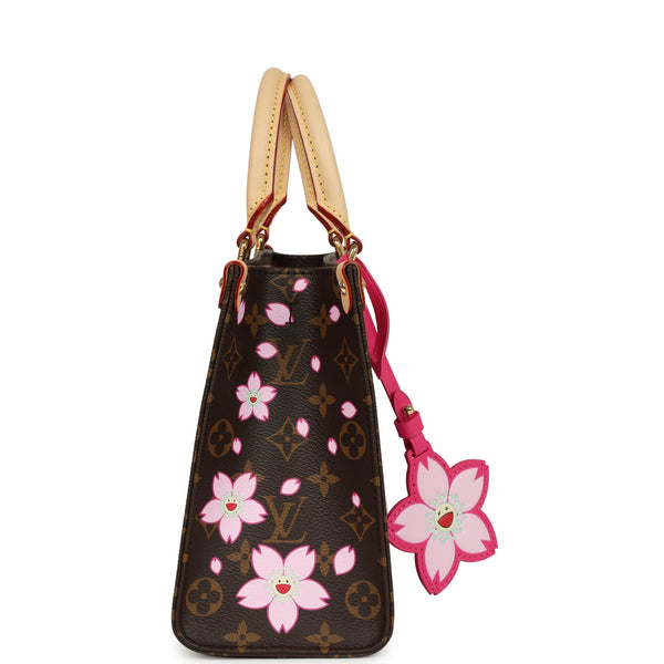 Louis Vuitton X Takashi Murakami OnTheGo PM Cherry Blossom Brown Monog