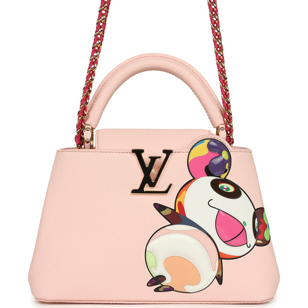 Louis Vuitton X Takashi Murakami Panda Capucines BB Opal Pink Taurillo