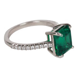Tiffany Novo 2.91 Carat Emerald Engagement Ring
