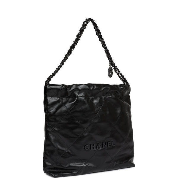 Chanel Small Hobo Bag SS 2022 In Black - D' Borse Boutique