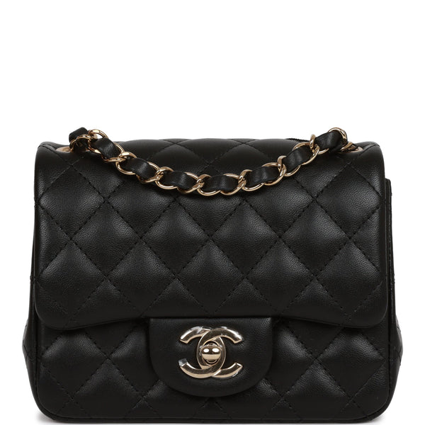 SOLD* CHANEL Mini Square Brown lambskin with 24k Gold plated hardware. –  Lux Lovers Melbourne