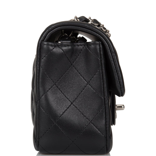 Chanel Black Quilted Lambskin Handbag Mini Q6B04W1IK9014