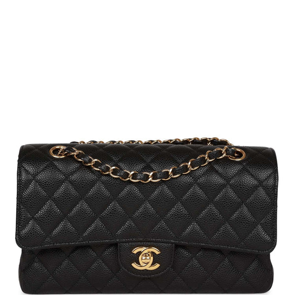CLASSIC Chanel Caviar Maltrasse Shoulder Bag With Card #1053