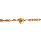 Vintage Chanel Gold CC Classic Pendant Necklace