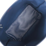 Goyard Goyardine Navy Anjou Mini Reversible Tote Bag Palladium Hardware