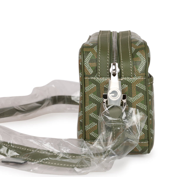 Goyard Goyardine Navy Cap Vert PM Bag Silver Hardware – Madison