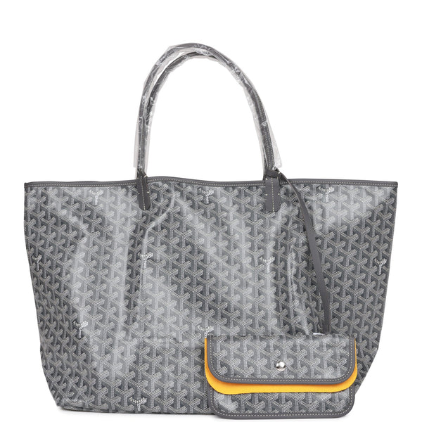 Goyard Goyardine Navy St. Louis GM Tote Bag Palladium Hardware – Madison  Avenue Couture