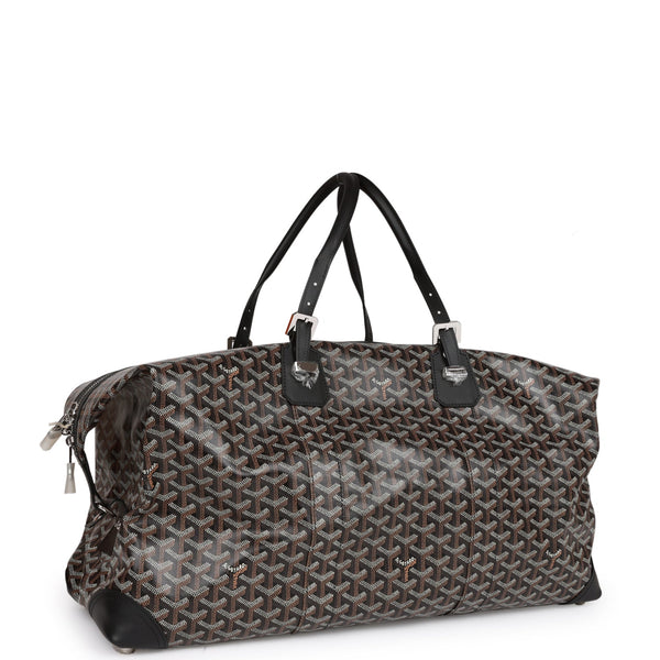 Goyard Goyardine Black Boeing 45 Travel Bag Silver Hardware – Madison  Avenue Couture