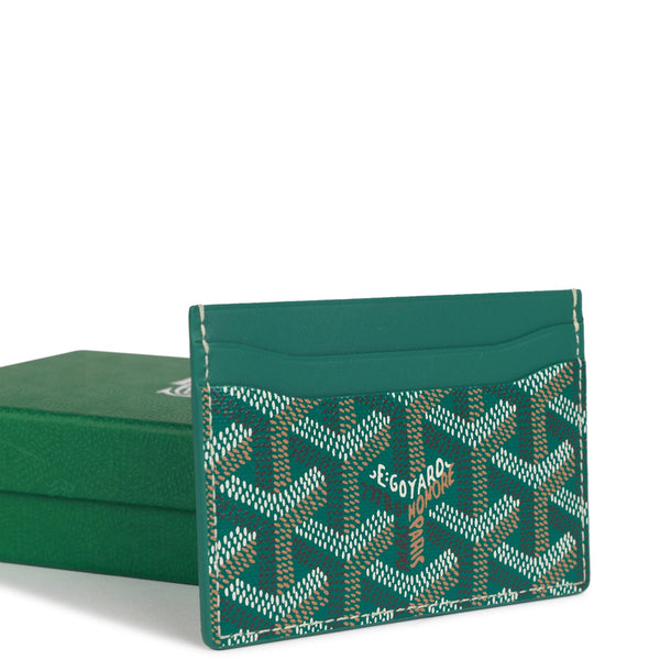 Maison Goyard E Goyard Card Holder Goyard Goyardine Green