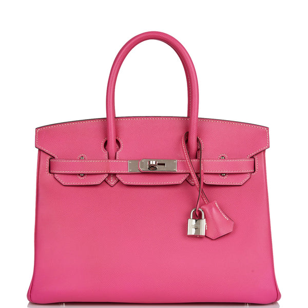 Hermès Birkin 25 Candy Collection Rose Tyrien Epsom Palladium Hardware