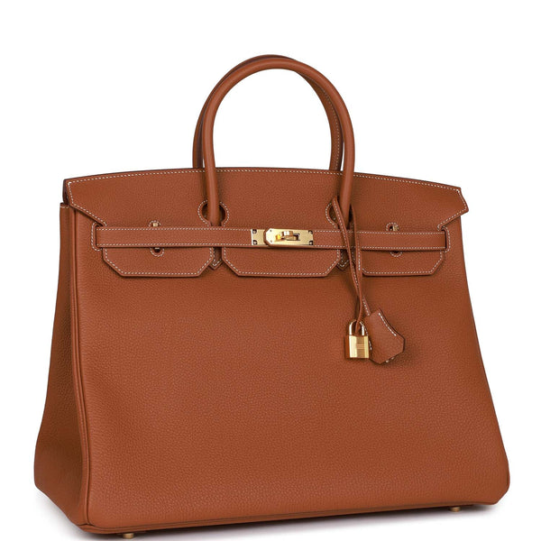 Hermes Birkin Togo Gold-tone 40 Black in Togo Leather with Gold