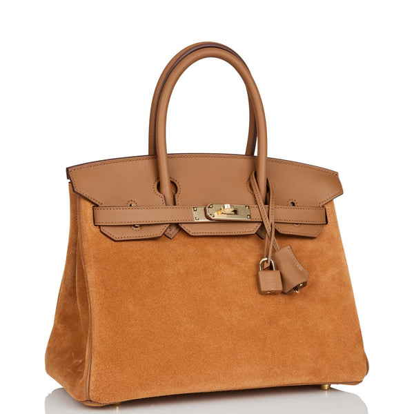Hermes Birkin 30 Chamois and Alezan Grizzly and Swift Gold Hardware –  Madison Avenue Couture