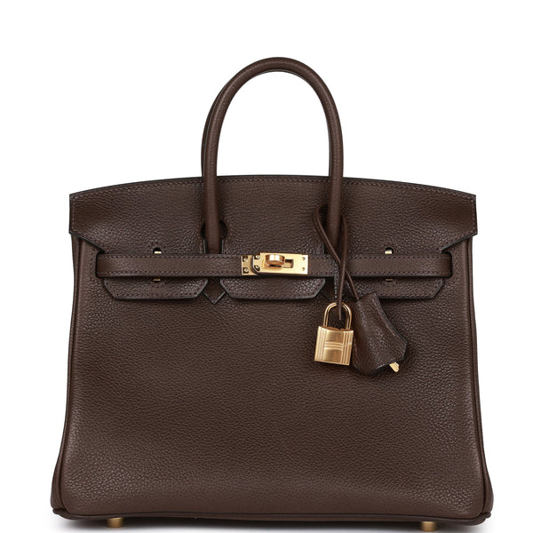 Hermes Birkin 25 Ebene Barenia Faubourg Gold Hardware – Madison Avenue  Couture