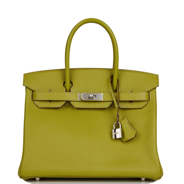 Hermes Birkin HAC anise green with gold hardware Chevre leather - Favoloso  Diamonds