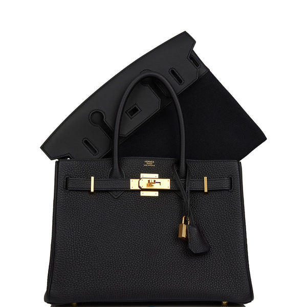 Hermes 3 En 1 Birkin 30 Black Togo and Swift Gold Hardware – Madison Avenue  Couture
