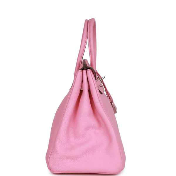 Hermes 30cm Bubblegum Pink Togo Leather Palladium Plated Birkin Bag -  Yoogi's Closet
