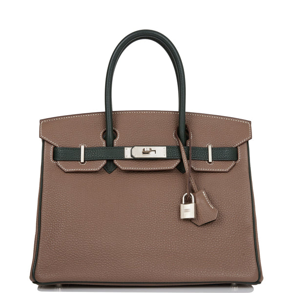 Brand New Hermes Birkin 30 Vert Fonce Togo and Trench with brushed gold  hardware Sold – Ruelamode