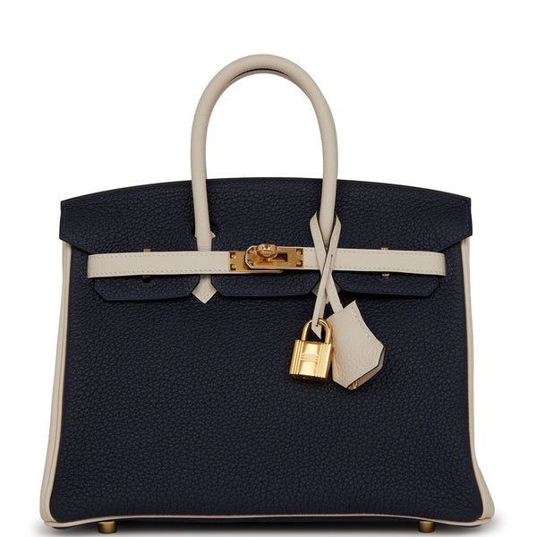 Hermès Birkin 25 Bleu Nuit Togo Gold Hardware - 2019, D – ZAK BAGS