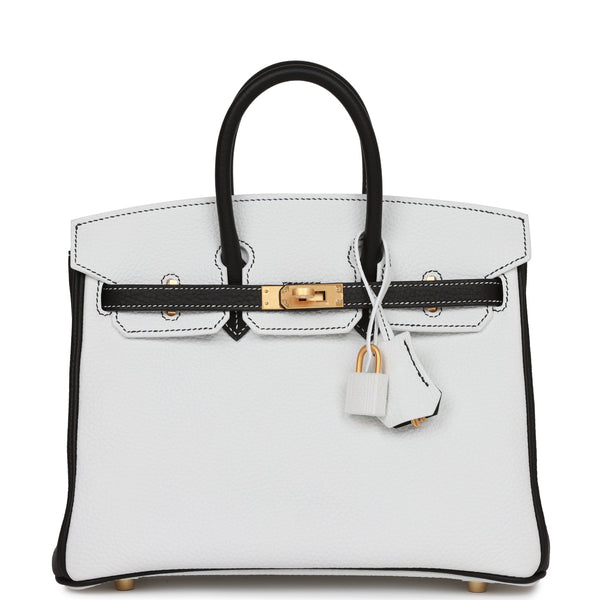 Hermès Birkin 25 White Epsom with Gold Hardware - 2013, Q Square