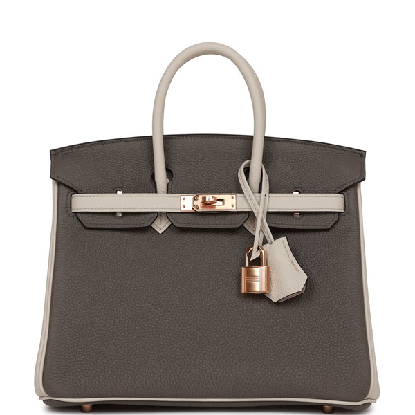 Sold at Auction: Hermes Birkin 25 HSS Bag, Beton Togo Leather, Pink Rose  Interior, Brushed Gold Hardware