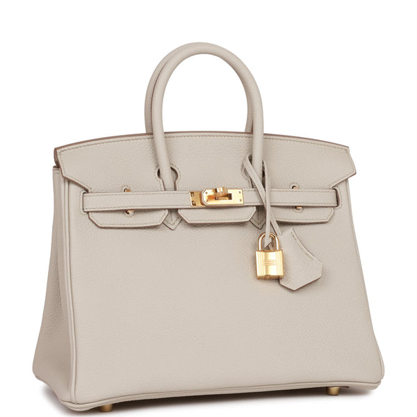 HERMES Togo Birkin 25 Beton 485510