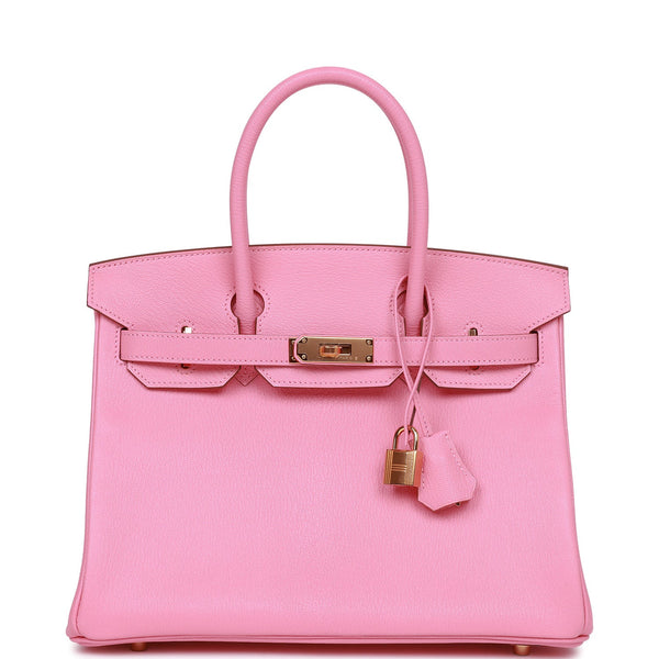 Hermes Birkin 35 HSS Bag Rose Confetti/Rose Tyrien/Bamboo Brushed Gold  Hardware at 1stDibs