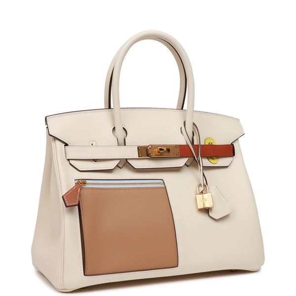 Limited Edition Nata, Chai, Cuivre, Lime, Bleu Brume, and Mauve Sylvestre  Swift Colormatic Birkin 30 Gold Hardware, 2022, Handbags & Accessories, 2023