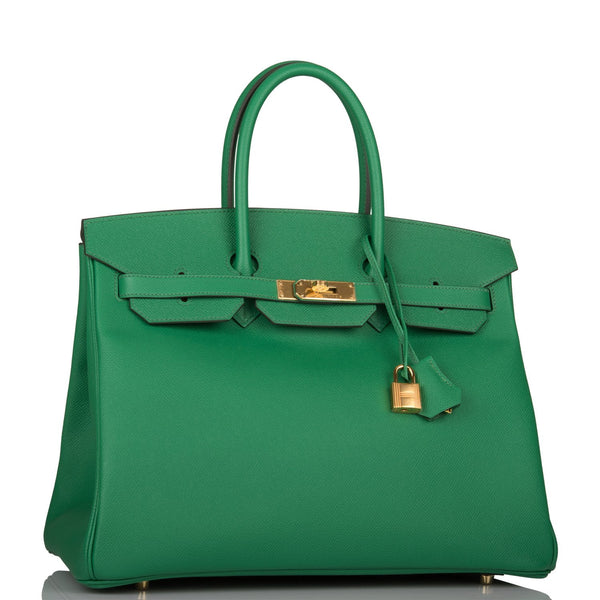 Hermès Birkin 35 cm Handbag in Orange Epsom Leather