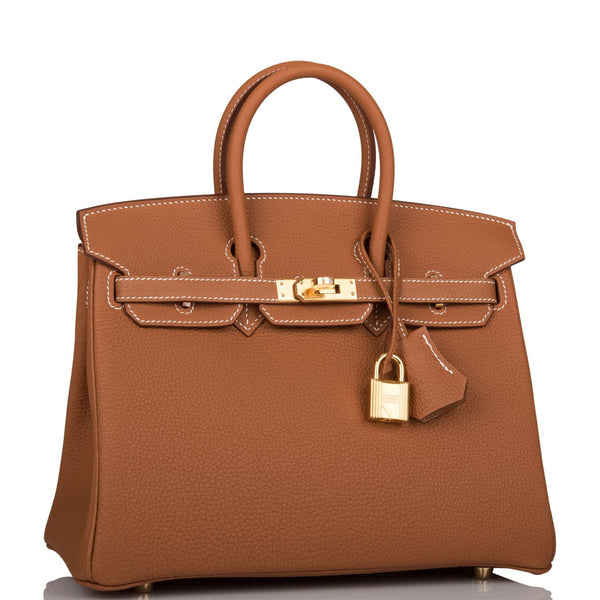 Hermes Birkin 25 Gold Bag Gold Hardware Togo Leather – Mightychic