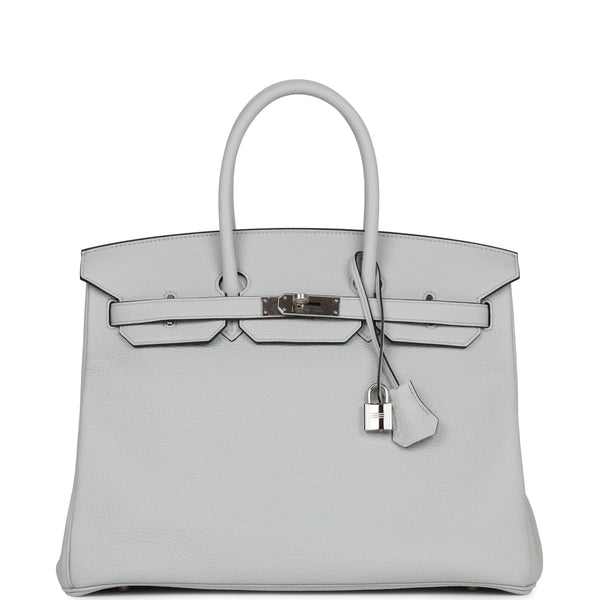 HERMES BIRKIN 35 bag Bleu Glacier New fall/winter 2105 colour at 1stDibs