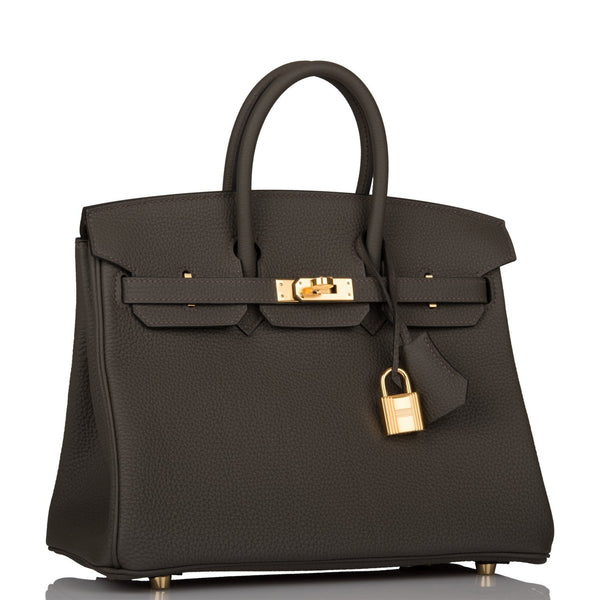 Hermes Birkin 25 Gris Meyer Togo Gold Hardware – Madison Avenue Couture