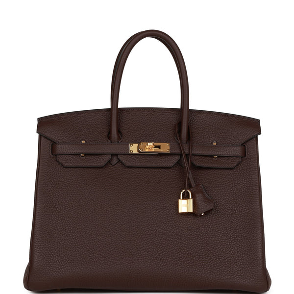 Hermès Rouge Pivoine Birkin 35cm of Clemence Leather with Gold Hardware, Handbags and Accessories Online, 2019