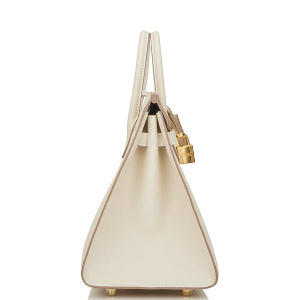 Hermès Craie Epsom Birkin Sellier 25 Gold Hardware, 2022 Available