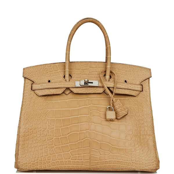 Hermès Bolide Poussiere Matte Alligator Mini Handbag