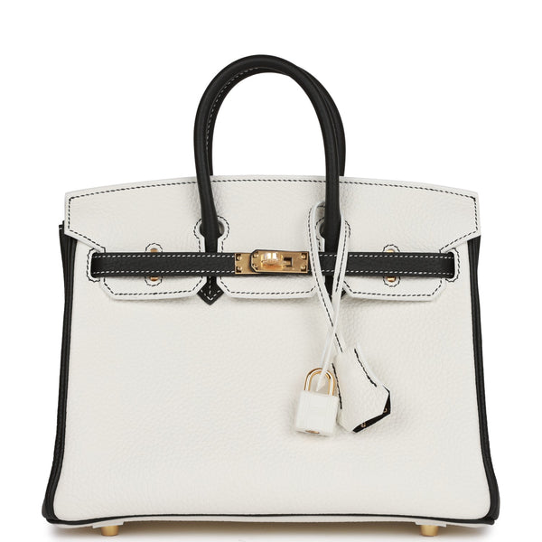 Hermes Birkin 25 HSS Bag White Clemence Gold Hardware – Mightychic