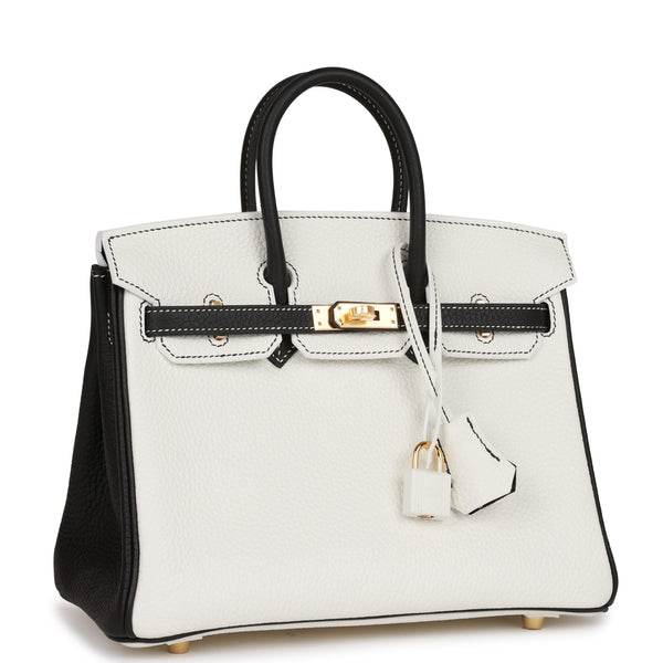 Hermès Birkin 35 HSS White Clemence Leather Brushed Gold Hardware - 20