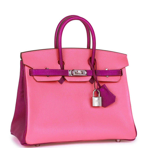 Hermès Birkin 30 HSS Rose Confetti & Anemone Chevre leather Brushed Go