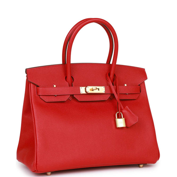 Hermès Rouge Tomate Birkin 35 of Epsom Leather with Gold Hardware