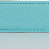 Hermes 32mm Reversible Bleu Indigo/Bleu Atoll Constance H Belt 75cm Guilloche Gold Buckle